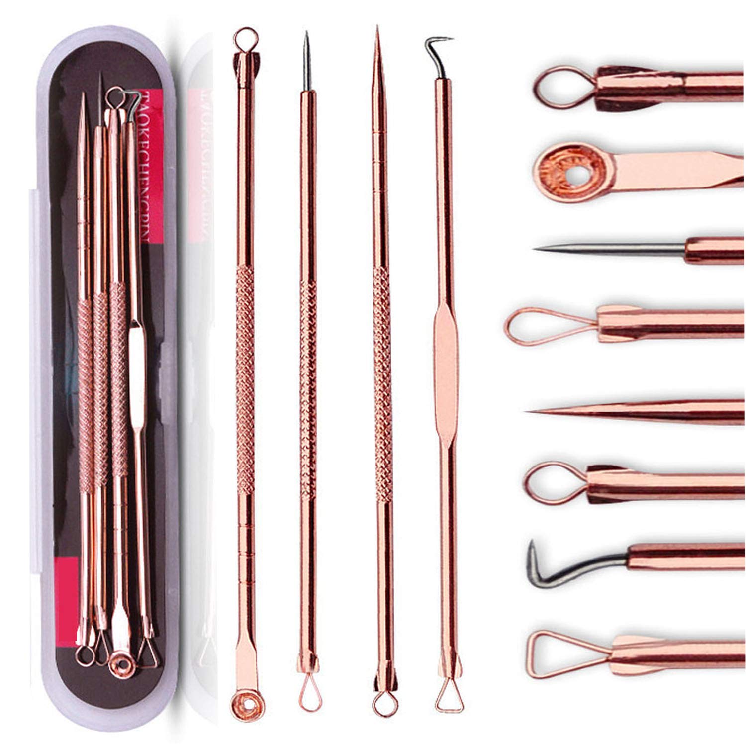 Luxury Skincare Acne - Blackhead Remover สิว Comedone EXTRACTOR เครื่องมือที่ดีที่สุดชุดกําจัดสิว