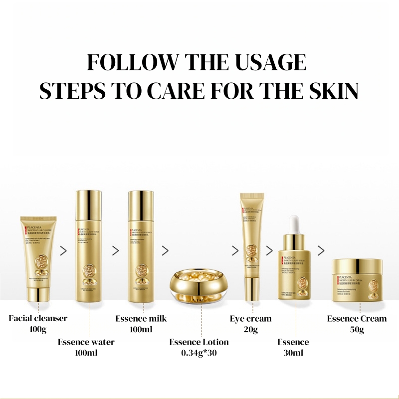 ชุดผลิตภัณฑ์ดูแลผิวรกแกะ 7 ชิ้ - Luxury Skincare Kit บทวิจารณ์และราคา