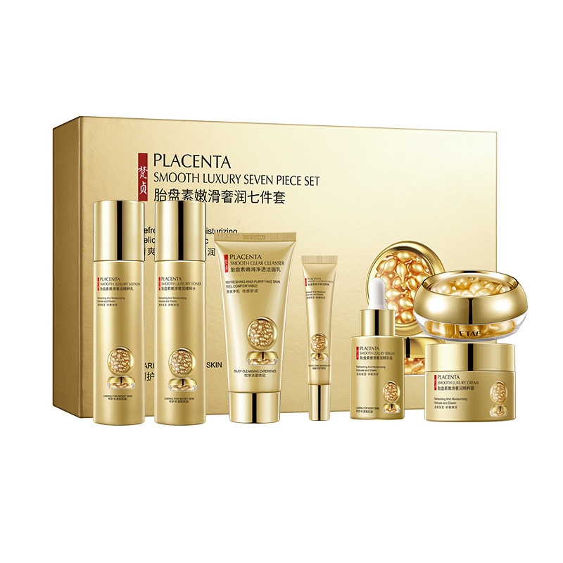 ชุดผลิตภัณฑ์ดูแลผิวรกแกะ 7 ชิ้ - Luxury Skincare Kit บทวิจารณ์และราคา